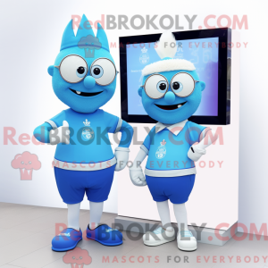 Sky Blue Onion mascot...
