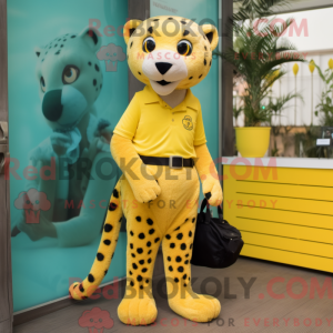 Yellow Cheetah mascot...