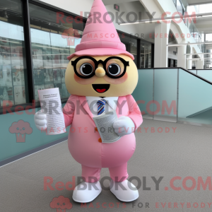 Pink Ice Cream Cone mascot...