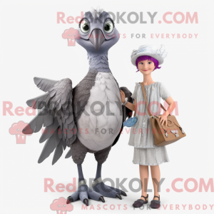 Gray Archeopteryx mascot...