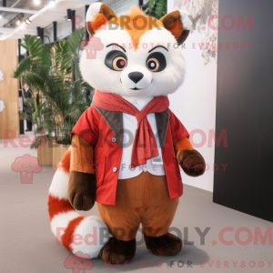 Weißer roter Panda...