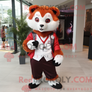 Weißer roter Panda...