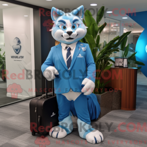 Postava maskota Sky Blue...
