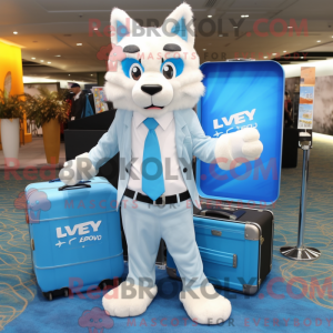 Sky Blue Lynx mascot...