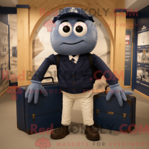 Navy Spider mascot costume...