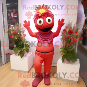 Red Bouquet Of Flowers...