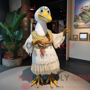 Cream Dodo Bird mascot...