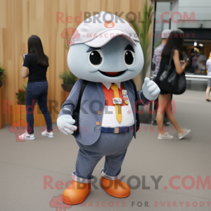 Gray Mandarin mascot...