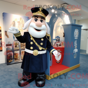 Navy King mascot costume...