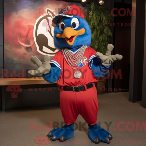 Red Blue Jay mascotte...