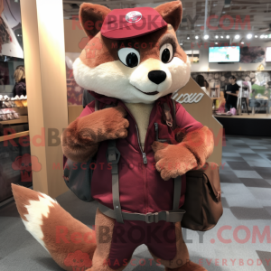 Maroon Marten mascot...