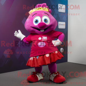 Magenta Cod maskot kostume...