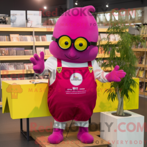 Magenta citron maskot...