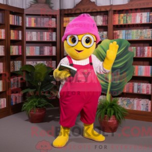 Magenta citron maskot...