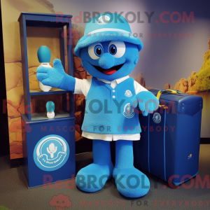 Blue Raspberry mascot...