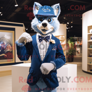 Blue Fox maskot kostume...