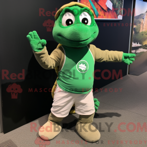 Forest Green Turtle mascot...