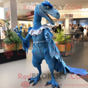 Sky Blue Deinonychus mascot...