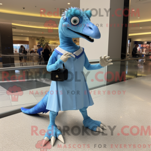 Sky Blue Deinonychus mascot...