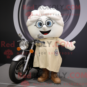 Witte Onion-mascottekostuum...