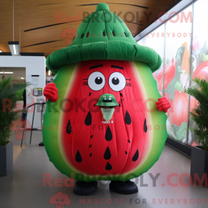 Wassermelonen-Maskottchen-K...