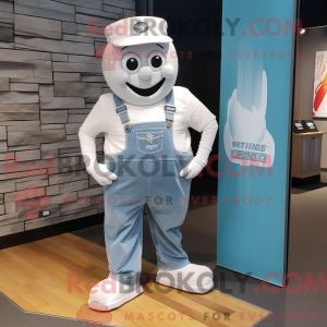 Silver Ghost mascot costume...