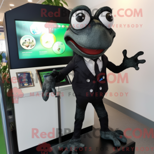 Black Frog-mascottekostuum...