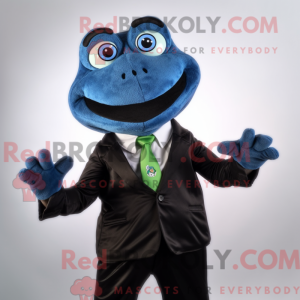 Black Frog mascot costume...
