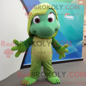 Olive Betta Fish mascot...