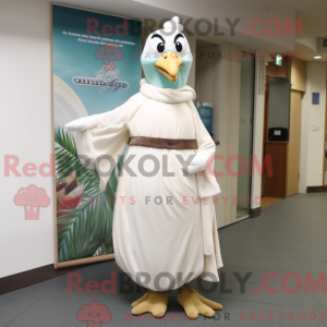 Cream Gull mascot costume...