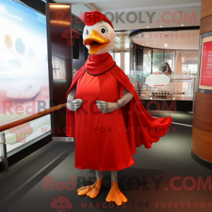 Røde gæs maskot kostume...