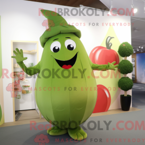 Olive Apple mascot costume...