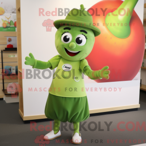 Olive Apple mascot costume...