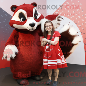 Red Badger-mascottekostuum...