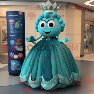 Teal Queen Maskottchen...