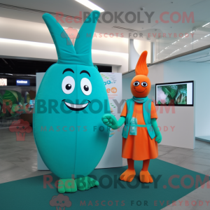 Turquoise Carrot mascot...