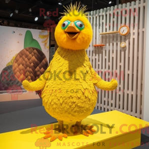 Yellow Peacock mascot...