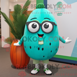 Turquoise Melon mascot...