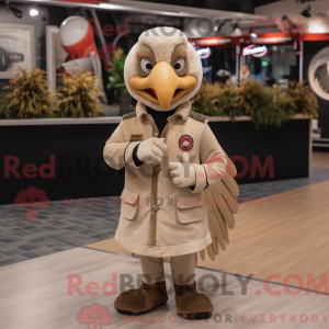 Beige Tyrkiet maskot...