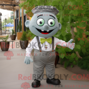 Grå spinat maskot kostume...