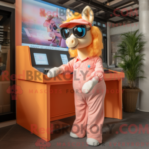 Peach Mare mascot costume...