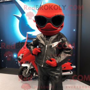 Red Swordfish mascot...