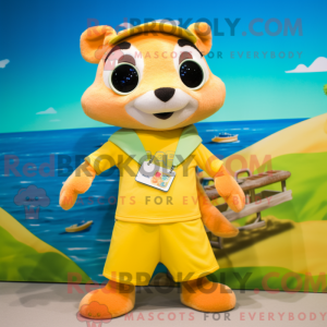 Yellow Ferret mascot...