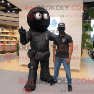 Sort Para Commando maskot...
