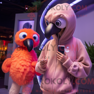 Peach Ostrich maskot...
