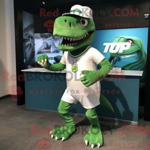 Green T Rex mascot costume...