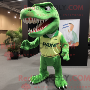 Grønn T Rex máscara de...