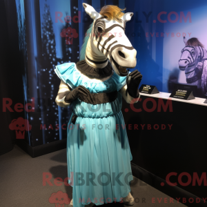 Postava maskota Cyan Quagga...
