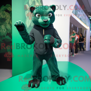 Forest Green Panther mascot...