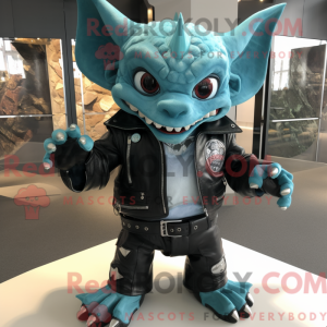 Cyan Gargoyle mascot...